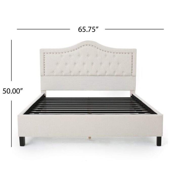 Apollonio Upholstered Standard Bed - Chic Decora