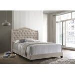 Aquira Upholstered Panel Bed - Chic Decora