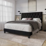 Araseli Upholstered Standard Bed - Chic Decora