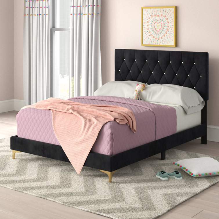 Ardiana Upholstered Standard Bed - Chic Decora