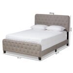 Ardos Upholstered Standard Bed - Chic Decora