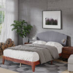 Aria Queen Solid Wood Bed Frame - Chic Decora