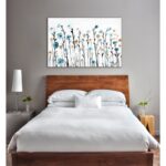 Ariaana ” Floral And Botanical Beautiful Growth, Cabin / Lodge Blue ” by Oliver Gal - Chic Decora