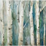 Arjwan ” River Birch II ” by Carol Robinson Painting Print - Chic Decora