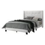 Arki Upholstered Wingback Bed - Chic Decora