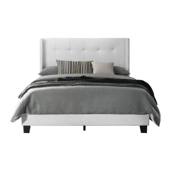 Arki Upholstered Wingback Bed - Chic Decora