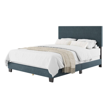 Arlea Upholstered Panel Bed - Chic Decora