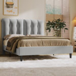 Arlet Upholstered Platform Bed - Chic Decora