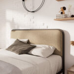 Arnasia Upholstered Metal Platform Bed - Chic Decora