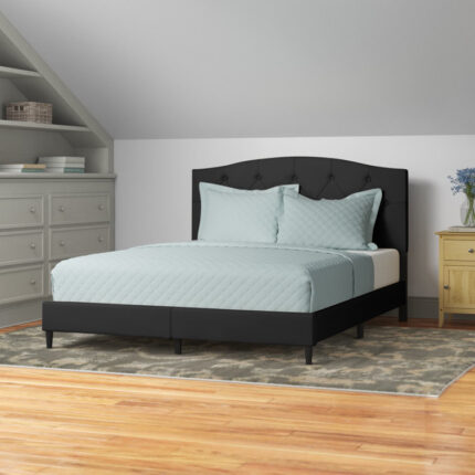 Arndt Upholstered Platform Bed - Chic Decora