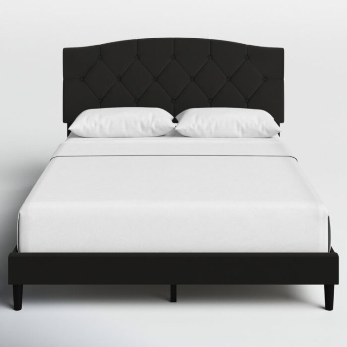 Arndt Upholstered Platform Bed - Chic Decora