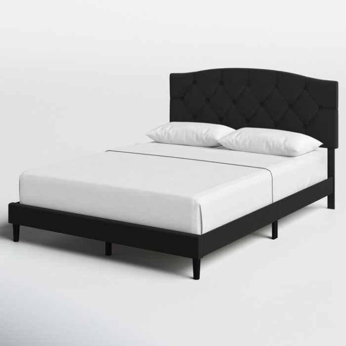 Arndt Upholstered Platform Bed - Chic Decora