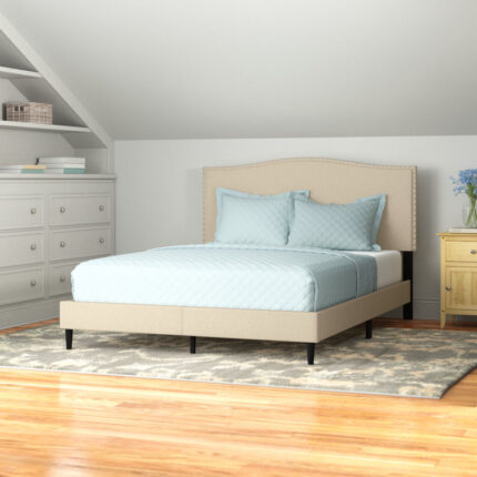 Arne Upholstered Platform Bed - Chic Decora