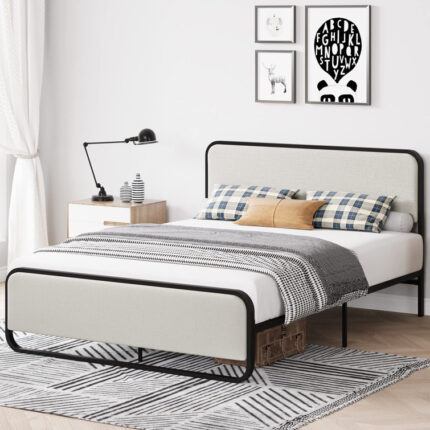 Arnie Metal Platform Bed - Chic Decora