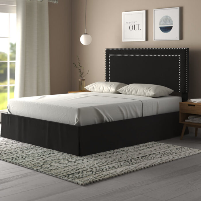 Aroz Upholstered Standard Bed - Chic Decora