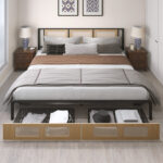 Arteen Metal Storage Bed - Chic Decora