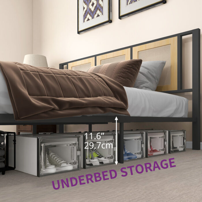 Arteen Metal Storage Bed - Chic Decora