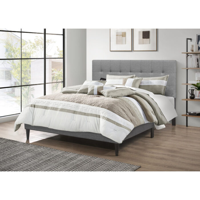 Artemiza Upholstered Platform Bed - Chic Decora