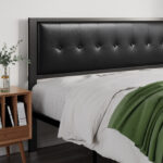 Artina Upholstered Metal Platform Bed - Chic Decora