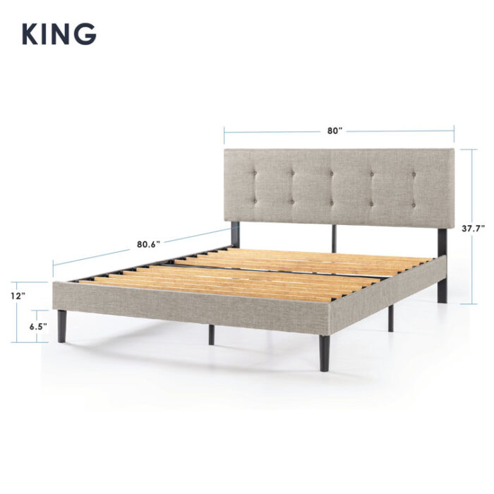 Artiomas Tufted Upholstered Platform Bed - Chic Decora