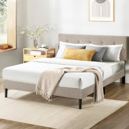 Artiomas Tufted Upholstered Platform Bed - Chic Decora