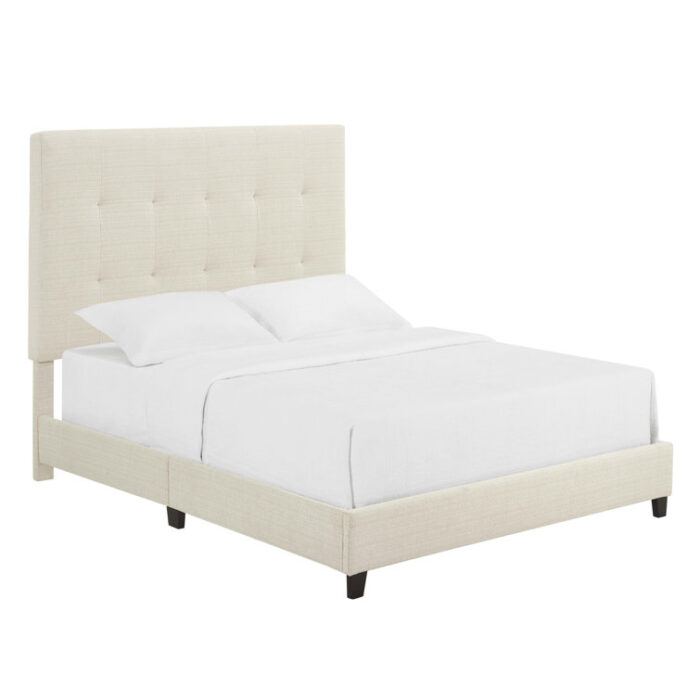 Artrina Upholstered Tufted Platform Bed - Chic Decora