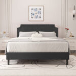 Arvada Upholstered Platform Bed - Chic Decora