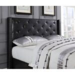 Arviso Upholstered Wingback Bed - Chic Decora