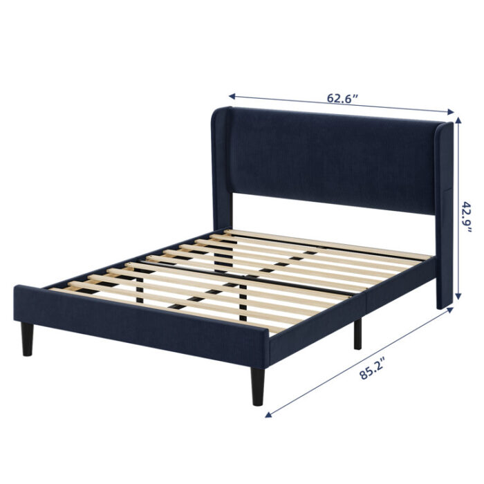 Aschraf Upholstered Platform Bed - Chic Decora