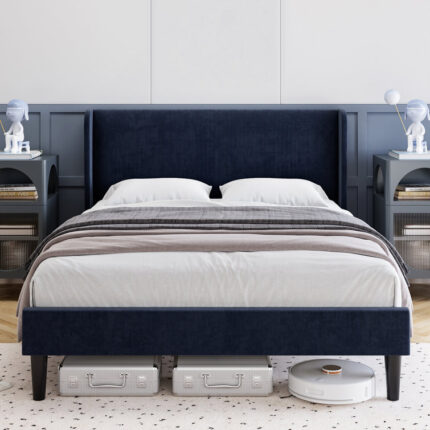 Aschraf Upholstered Platform Bed - Chic Decora