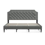 Asenet Upholstered Platform Bed - Chic Decora