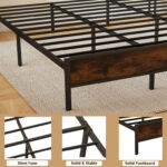 Asllan Upholstered Metal Slat Storage Bed - Chic Decora