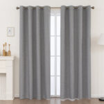 Aslyn Linen Textured Thermal Insulated 100% Blackout Grommet Curtain Pair (Set of 2) - Chic Decora