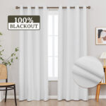 Aslyn Linen Textured Thermal Insulated 100% Blackout Grommet Curtain Pair (Set of 2) - Chic Decora