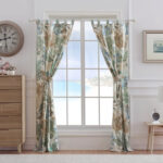 Atlantis Semi-Sheer Tab Top Curtain Panels (Set of 2) - Chic Decora