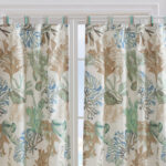 Atlantis Semi-Sheer Tab Top Curtain Panels (Set of 2) - Chic Decora