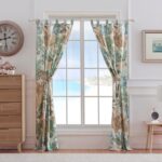 Atlantis Semi-Sheer Tab Top Curtain Panels (Set of 2) - Chic Decora