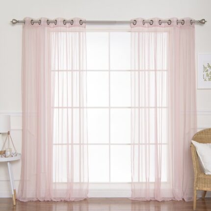 Allison Cotton Blend Room Darkening Curtain Pair (Set of 2) - Chic Decora