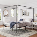 Aubrea Metal Canopy Bed - Chic Decora