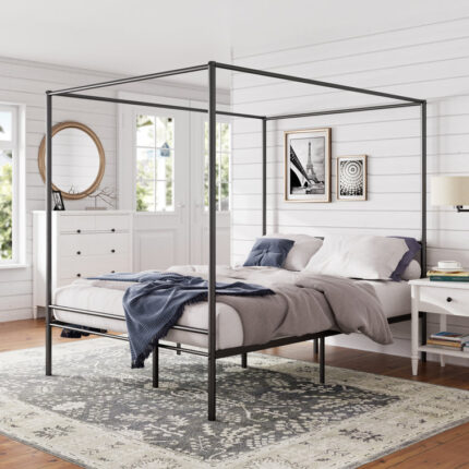 Aubrea Metal Canopy Bed - Chic Decora