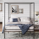 Aubrea Metal Canopy Bed - Chic Decora