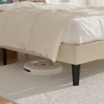 Audey Upholstered Platform Bed with Headboard & LED Lights - Chic Decora