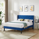 Auxter Upholstered Wingback Bed - Chic Decora