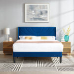 Auxter Upholstered Wingback Bed - Chic Decora