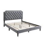 Ava Tufted Upholstered Low Profile Platform Bed - Chic Decora