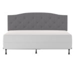 Aveen Upholstered Metal Panel Bed - Chic Decora