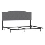 Aveen Upholstered Metal Panel Bed - Chic Decora