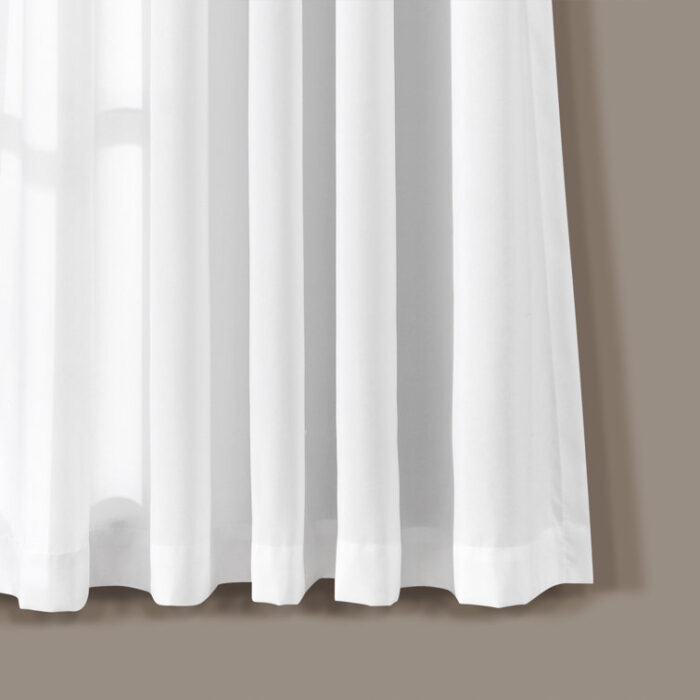 Avery Polyester Semi Sheer Curtain Pair (Set of 2) - Chic Decora