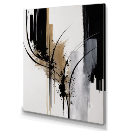 Avetik Black And White Expression II – Modern Canvas Wall Art - Chic Decora