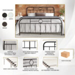 Avier Metal Spindle Bed - Chic Decora